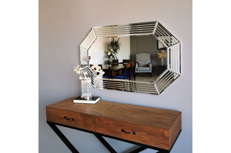 Hacher Dekorationsspegel 60 cm - Silver - Inredning & dekor - Speglar - Väggspegel