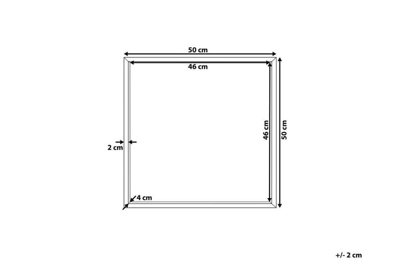 Henneberg Spegel 50x50 cm - Svart - Inredning & dekor - Speglar - Väggspegel