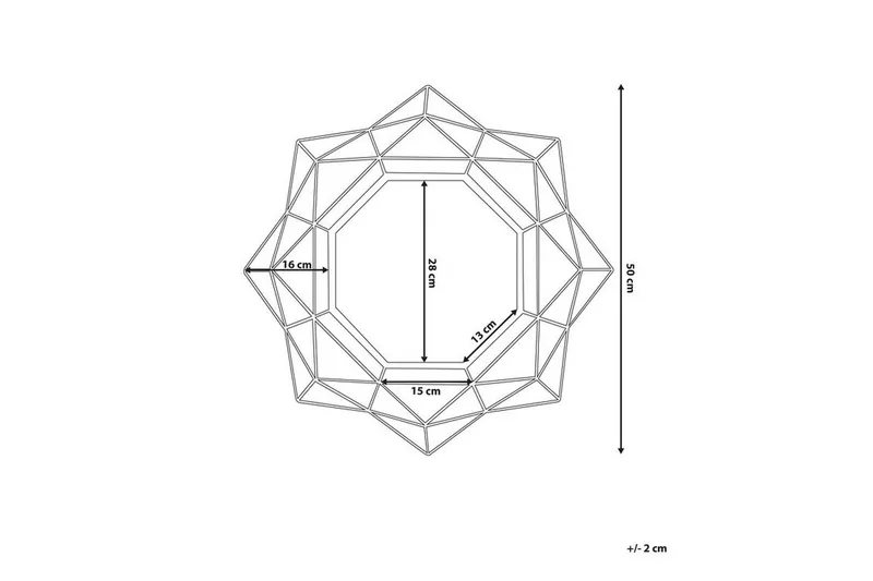 Hillion Spegel 50 cm - Guld - Inredning & dekor - Speglar - Väggspegel