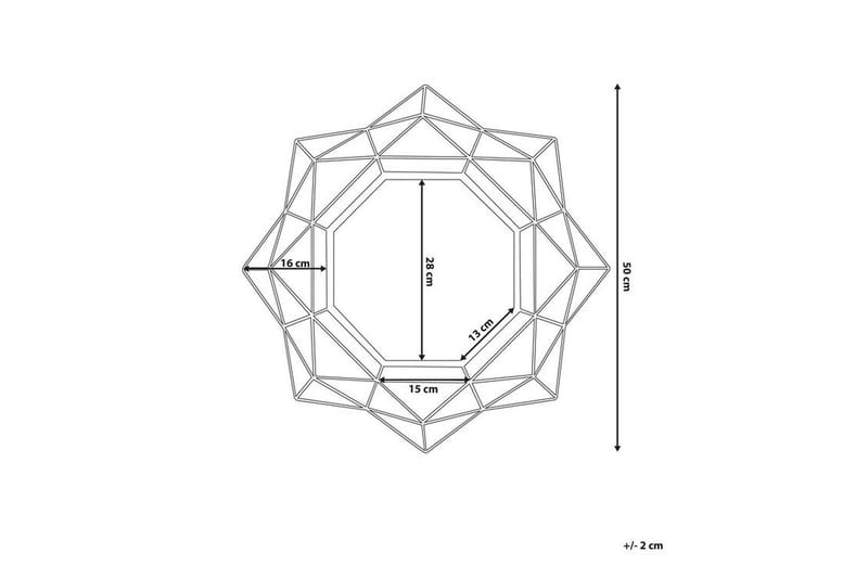 Hillion Spegel 50 cm - Guld - Inredning & dekor - Speglar - Väggspegel