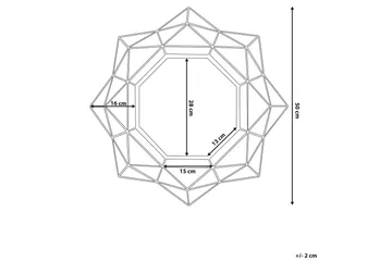 Hillion Spegel 50 cm - Guld - Inredning & dekor - Speglar - Väggspegel