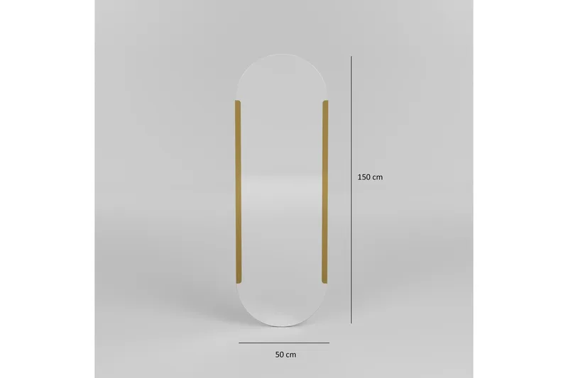 Ingang Spegel 50 cm Rektangulär - Guld - Inredning & dekor - Speglar - Väggspegel