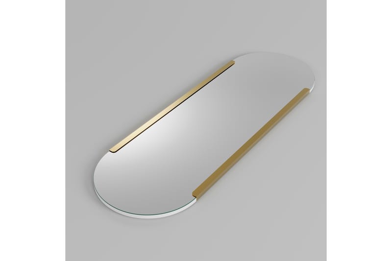 ISRENTO Spegel 50 cm Rektangulär Guld - Väggspegel - Helkroppsspegel