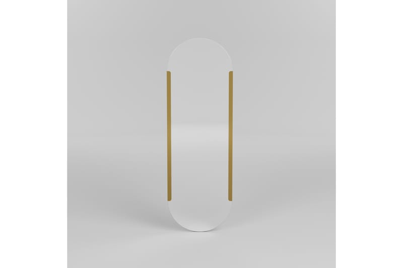 ISRENTO Spegel 50 cm Rektangulär Guld - Väggspegel - Helkroppsspegel