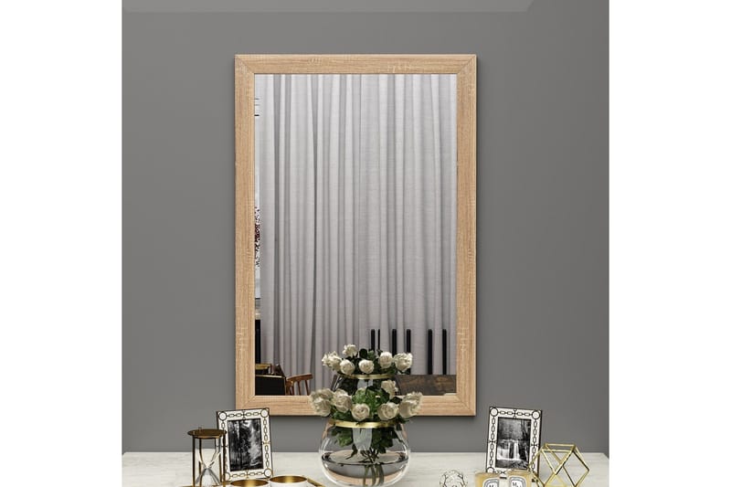 Iuydu Spegel 50 cm Rektangulär - Trä/Natur - Inredning & dekor - Speglar - Väggspegel