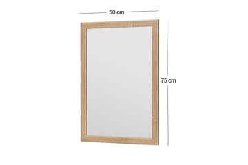 Iuydu Spegel 50 cm Rektangulär - Trä/Natur - Inredning & dekor - Speglar - Väggspegel