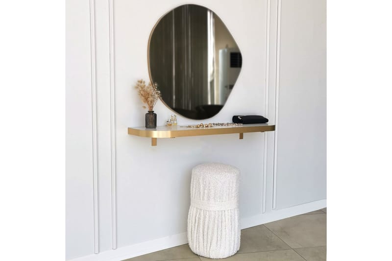 IZESTE Spegel 67 cm Asymmetrisk Guld - Inredning & dekor - Speglar - Väggspegel
