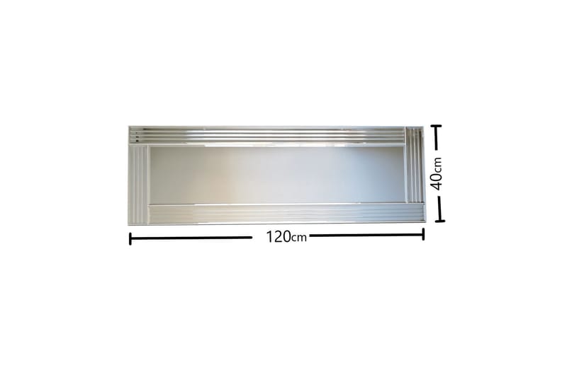 Jakerah Dekorationsspegel 120 cm - Silver - Inredning & dekor - Speglar - Väggspegel