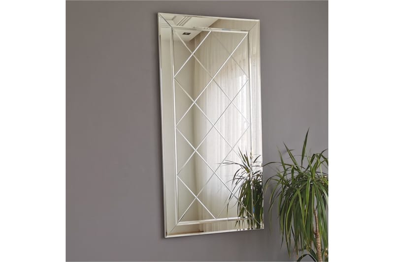 Jeremee Dekorationsspegel 130 cm - Silver - Inredning & dekor - Speglar - Väggspegel