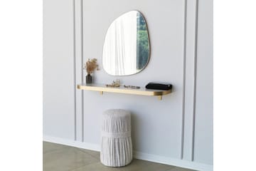 Karamea Spegel 58 cm Asymmetrisk - Guld - Inredning & dekor - Speglar - Väggspegel