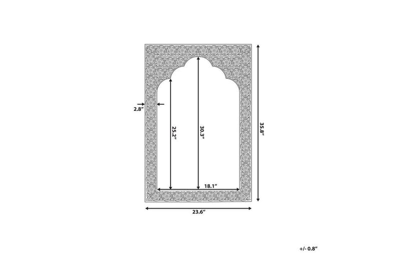 Kenderek Spegel 60x95 cm - Koppar - Inredning & dekor - Speglar - Väggspegel