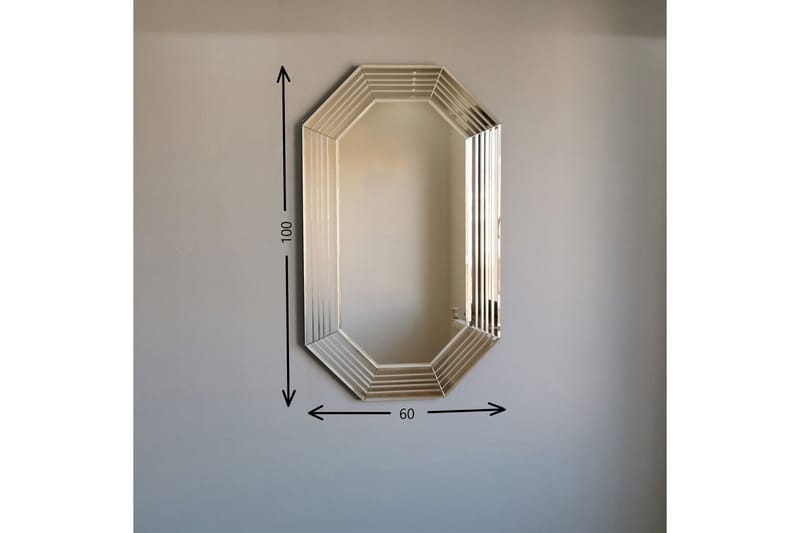 KETTLEBRIDGE Dekorationsspegel 100 cm Brons - Väggspegel