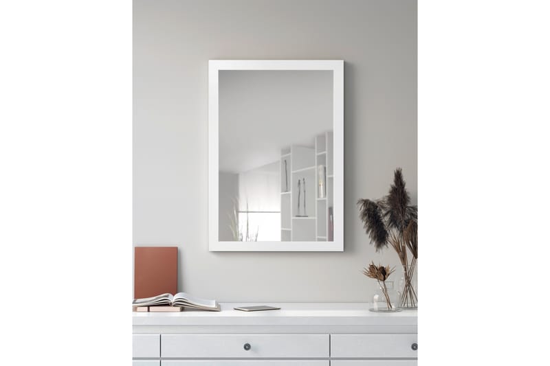KIM Spegel 48x68cm Vit - Vit - Inredning & dekor - Speglar - Väggspegel