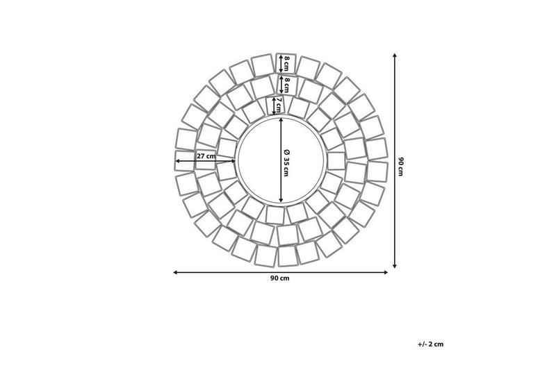 LABRIT Spegel 90 cm - Väggspegel