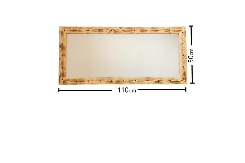 LARDINOIS Dekorationsspegel 110 cm Valnöt - Väggspegel