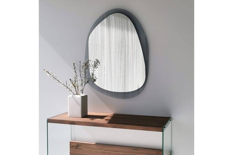 Lepinas Väggspegel 75x55 cm - Grå/Härdat Glas - Inredning & dekor - Speglar - Väggspegel