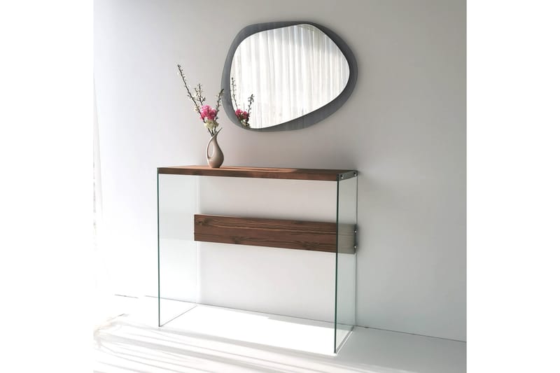 Lepinas Väggspegel 75x55 cm - Grå/Härdat Glas - Inredning & dekor - Speglar - Väggspegel