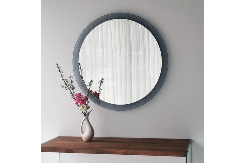 Lepinas Väggspegel Rund 65 cm - Grå/Härdat Glas - Inredning & dekor - Speglar - Väggspegel