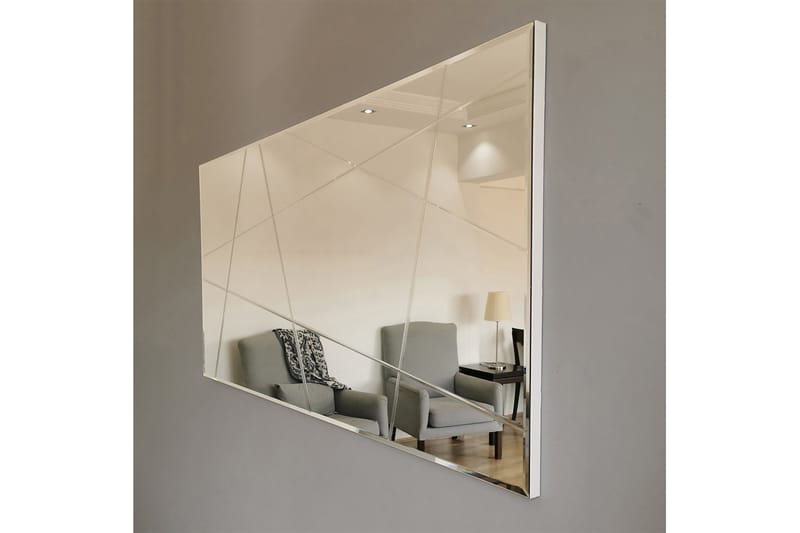 LINNMON Spegel Liggande Silver - Väggspegel