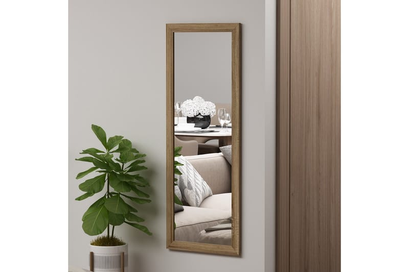 Lipa Spegel 40 cm Rektangulär Trä/Natur - Väggspegel