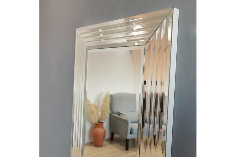 LLANDRE Dekorationsspegel 120 cm Silver - Väggspegel