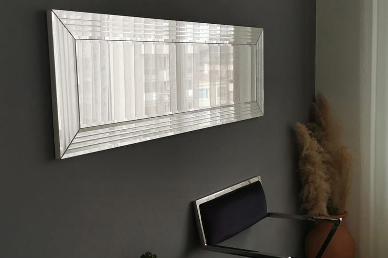 LLANDRE Dekorationsspegel 120 cm Silver - Inredning & dekor - Speglar - Väggspegel