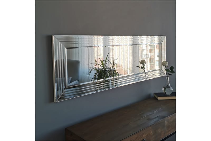 LLANDRE Dekorationsspegel 120 cm Silver - Inredning & dekor - Speglar - Väggspegel