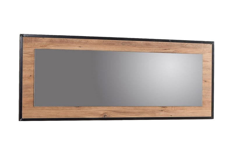 LOMISON Spegel 60 cm Trä/natur/Svart - Väggspegel