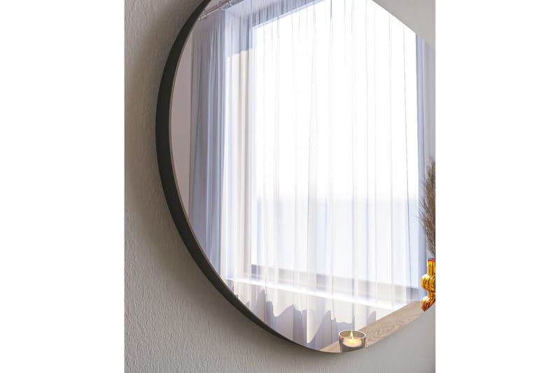 Lopi Spegel 52 cm Asymmetrisk Svart - Väggspegel