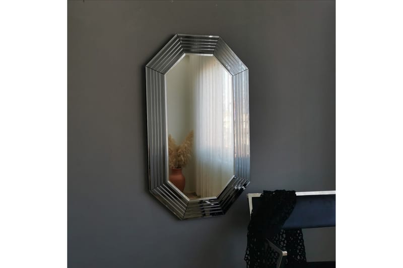 LOSADO Dekorationsspegel 100 cm Silver - Inredning & dekor - Speglar - Väggspegel