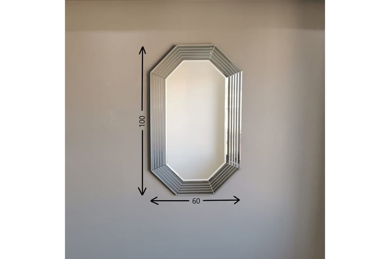 LOSADO Dekorationsspegel 100 cm Silver - Väggspegel
