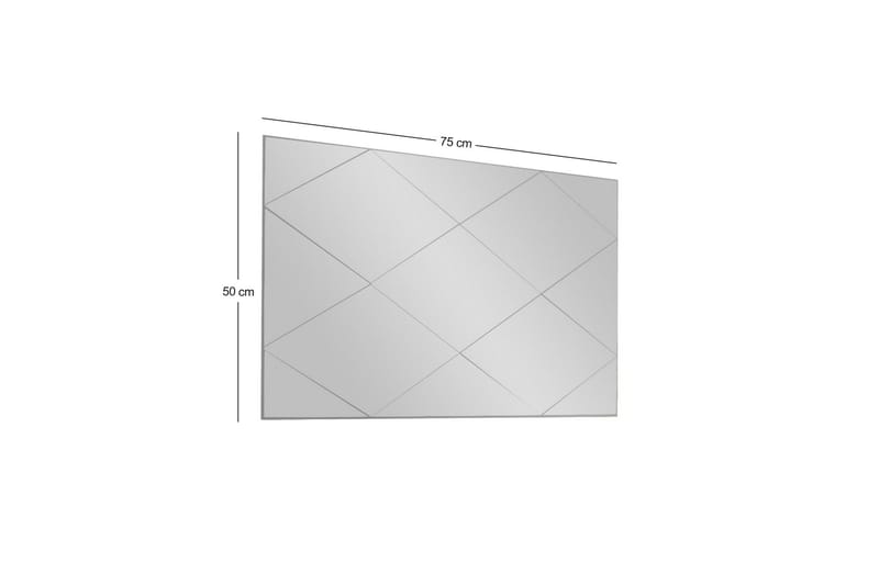 Lossa Spegel 50 cm Rektangulär - Vit - Inredning & dekor - Speglar - Väggspegel