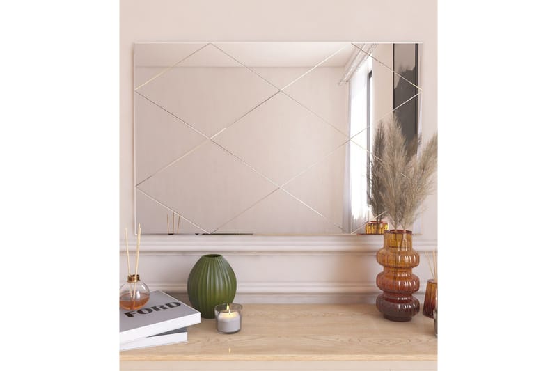 Lossa Spegel 50 cm Rektangulär - Vit - Inredning & dekor - Speglar - Väggspegel
