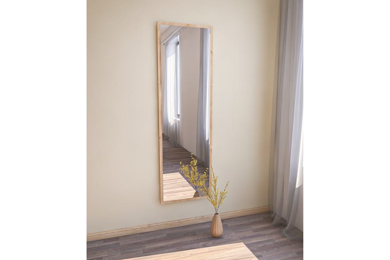 LUBIARA Spegel 50 cm Rektangulär Trä/Natur - Inredning & dekor - Speglar - Väggspegel