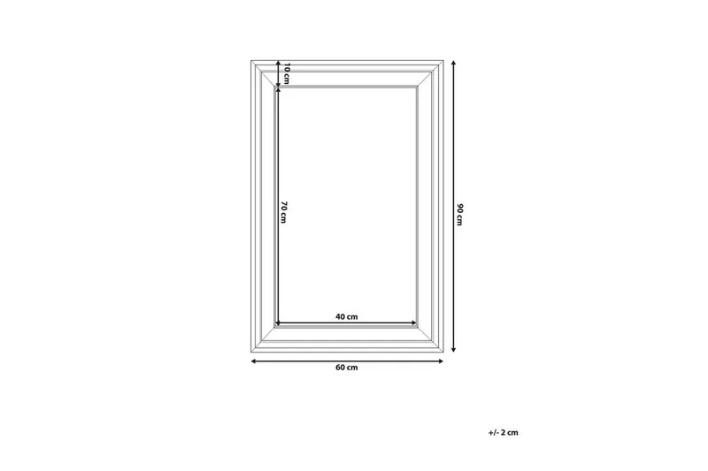 Lunel Spegel 61 cm - Vit - Inredning & dekor - Speglar - Väggspegel