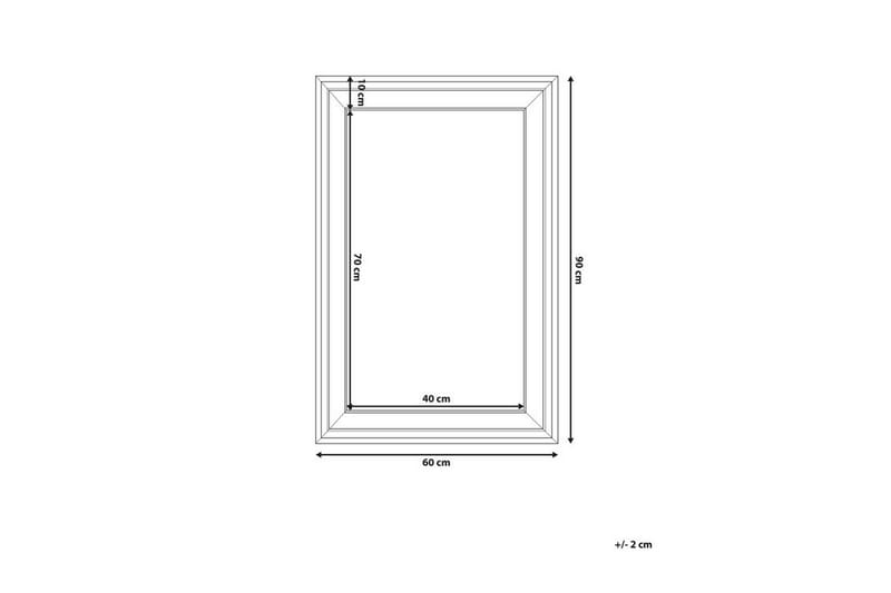 Lunel Spegel 61 cm - Vit - Inredning & dekor - Speglar - Väggspegel