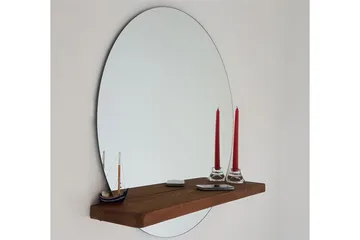 Marmol Dekorationsspegel 70 cm - Valnöt - Inredning & dekor - Speglar - Väggspegel