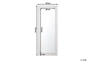 Mauleon Spegel 50 cm - Vit - Inredning & dekor - Speglar - Väggspegel