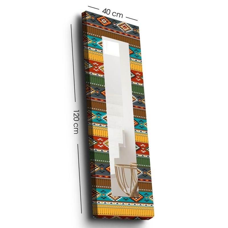 Mokhcha Dekorspegel 40x120 cm Christmas - Canvas/Flerfärgad - Inredning & dekor - Speglar - Väggspegel