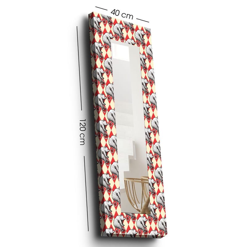 Mokhcha Dekorspegel 40x120 cm Christmas - Canvas/Flerfärgad - Inredning & dekor - Speglar - Väggspegel