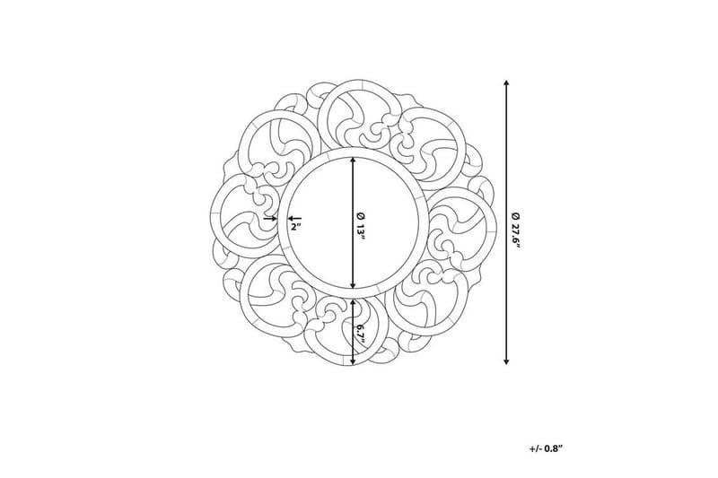 Mornai| Spegel 70 cm - Silver - Inredning & dekor - Speglar - Väggspegel