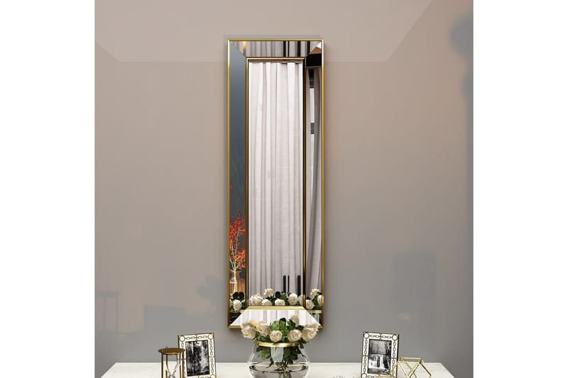 MOSSHEDDINGE Spegel 90 cm Rund Guld - Väggspegel