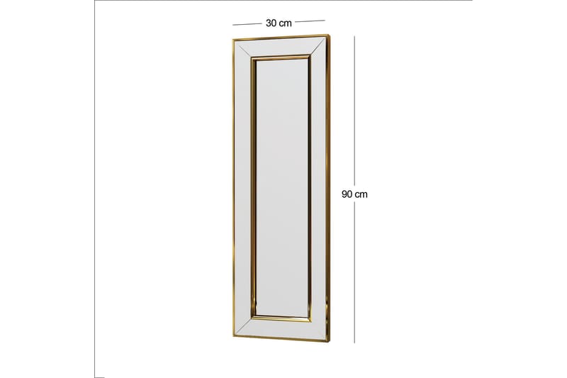 MOSSHEDDINGE Spegel 90 cm Rund Guld - Inredning & dekor - Speglar - Väggspegel
