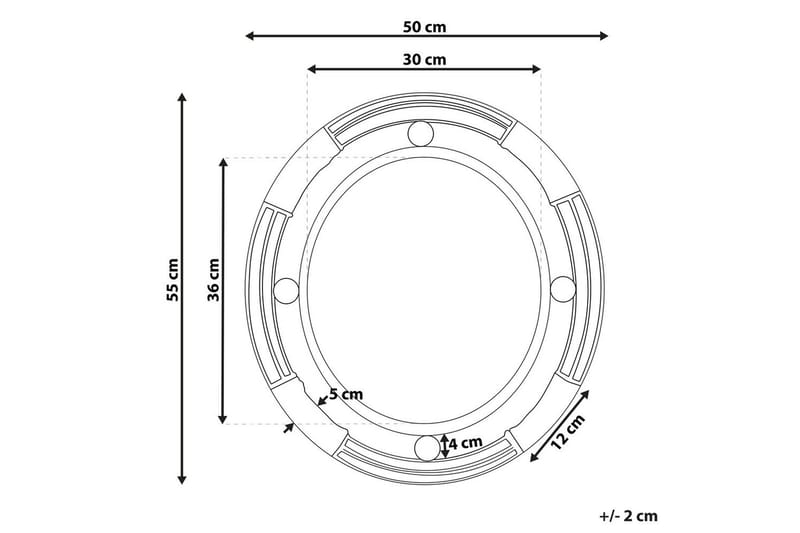 Väggspegel Moulins - Inredning & dekor - Speglar - Väggspegel