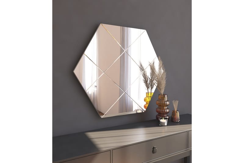 Nady Spegel 70 cm Rektangulär Vit - Väggspegel
