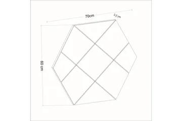 Nady Spegel 70 cm Rektangulär - Vit - Inredning & dekor - Speglar - Väggspegel