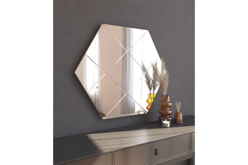 Nady Spegel 70 cm Rektangulär, Vit