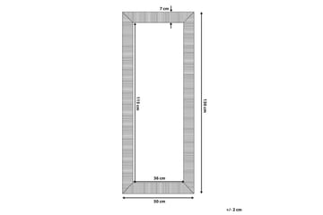 Nauetta Spegel 50x130 cm - Silver - Inredning & dekor - Speglar - Väggspegel