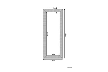 Nauetta Spegel 50x130 cm - Silver - Inredning & dekor - Speglar - Väggspegel