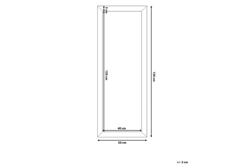 Norelia Spegel 50x130 cm - Guld - Inredning & dekor - Speglar - Väggspegel